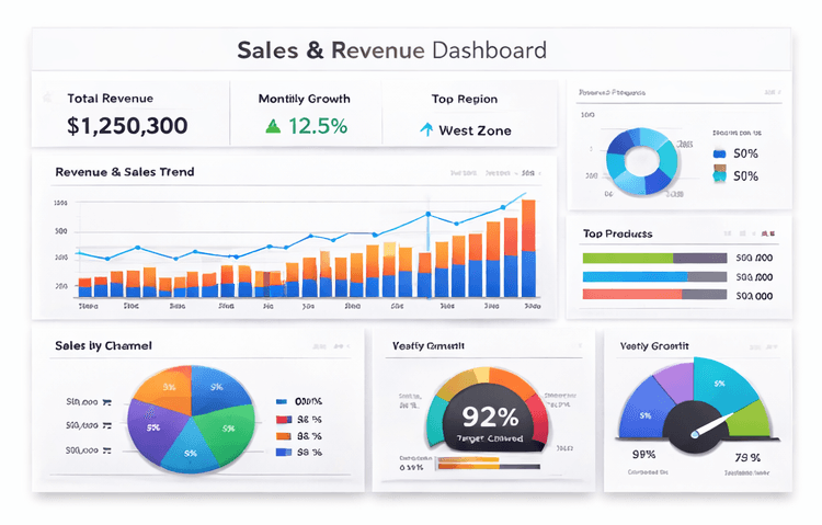 Sales & Revenue Dashboard